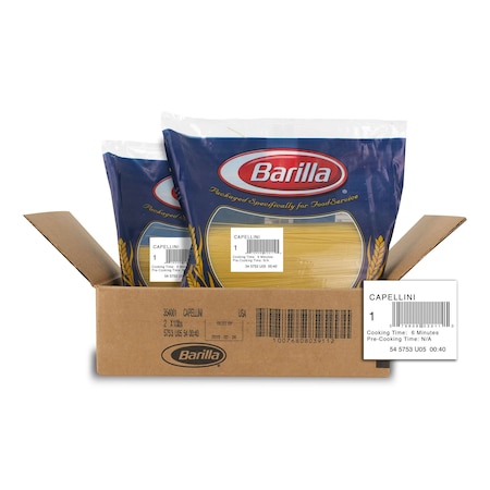Barilla Barilla Capellini Pasta 160 oz. Bag, PK2 1000354001
